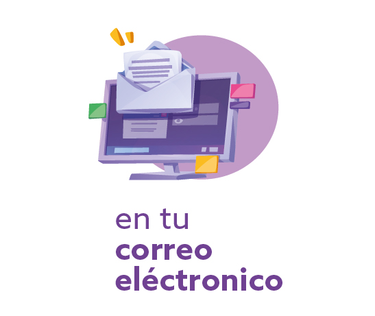 En tu correo electrónico.